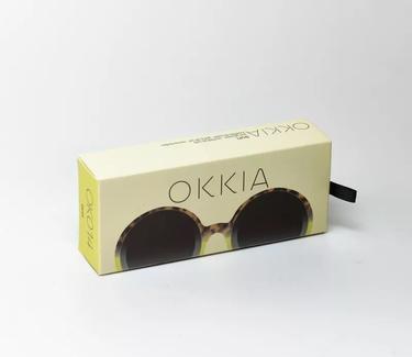  Okkia Monica Unisex  Büyük Yuvarlak
Güneş Gözlüğü Havana Sarısı