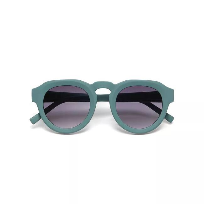  Okkia Zeno Round Unisex Yeşil Güneş Gözlüğü Siyah Gradyan
