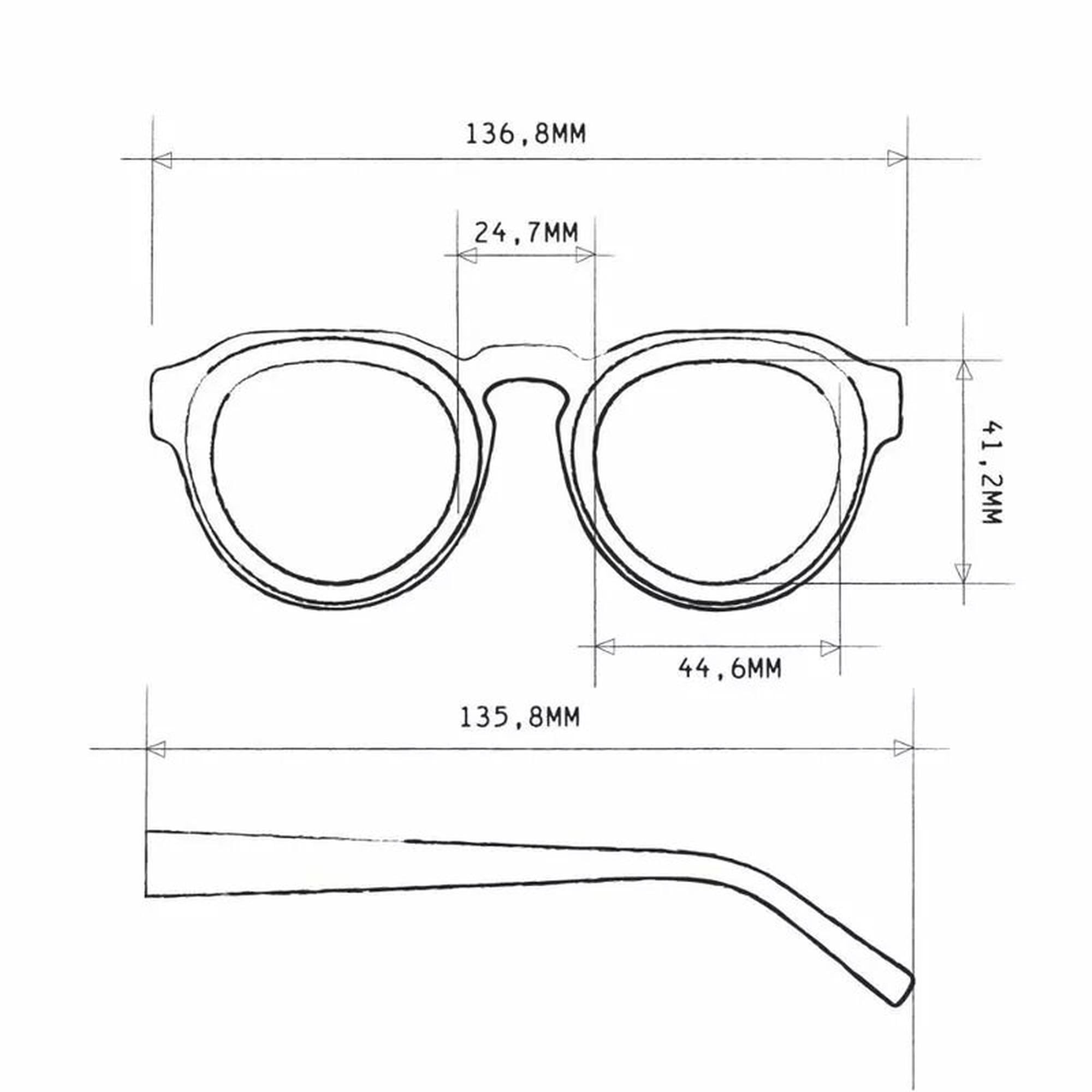 Okkia Zeno Round Unisex Yeşil Güneş Gözlüğü Siyah Gradyan