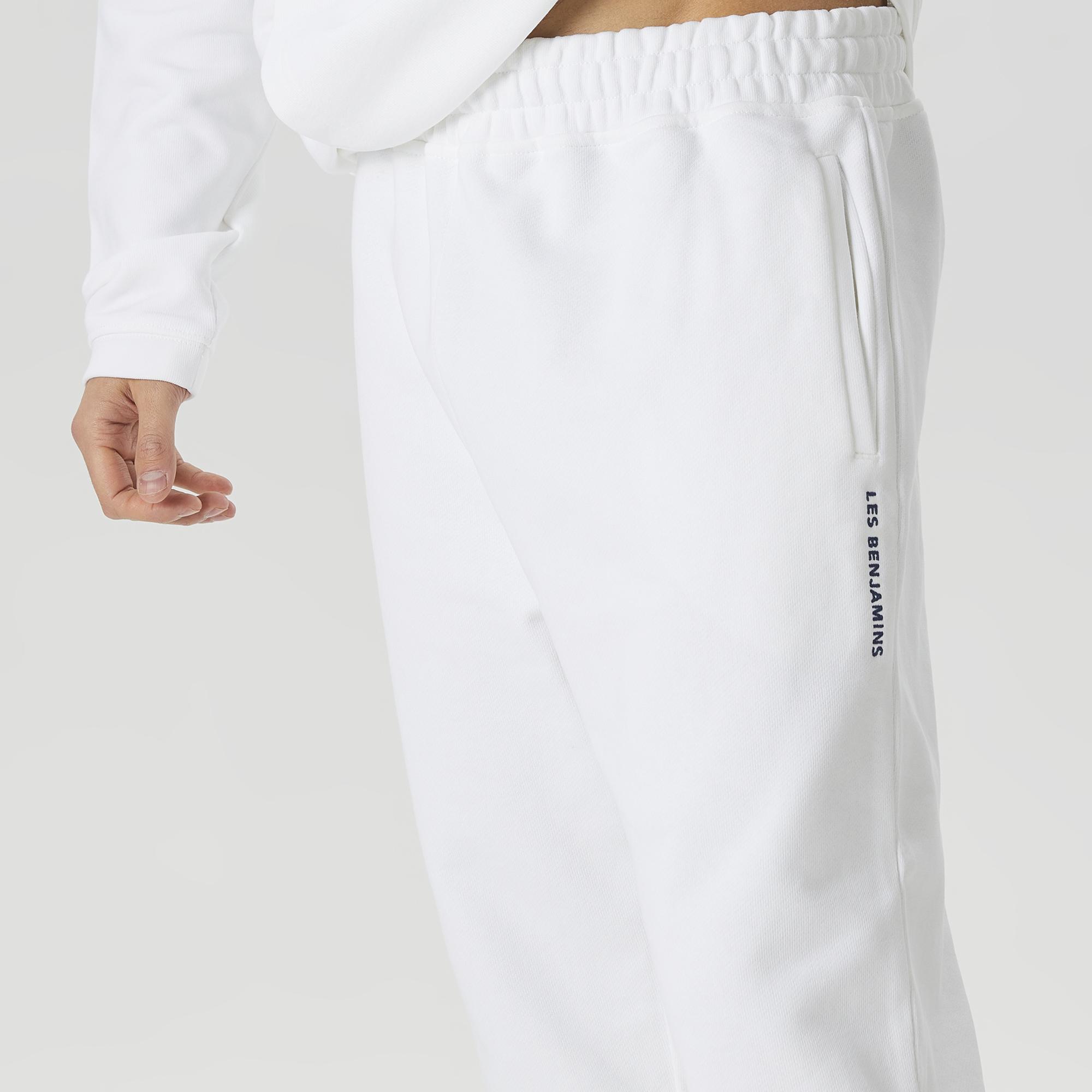 Les Benjamins Essentials Erkek Beyaz Eşofman Altı