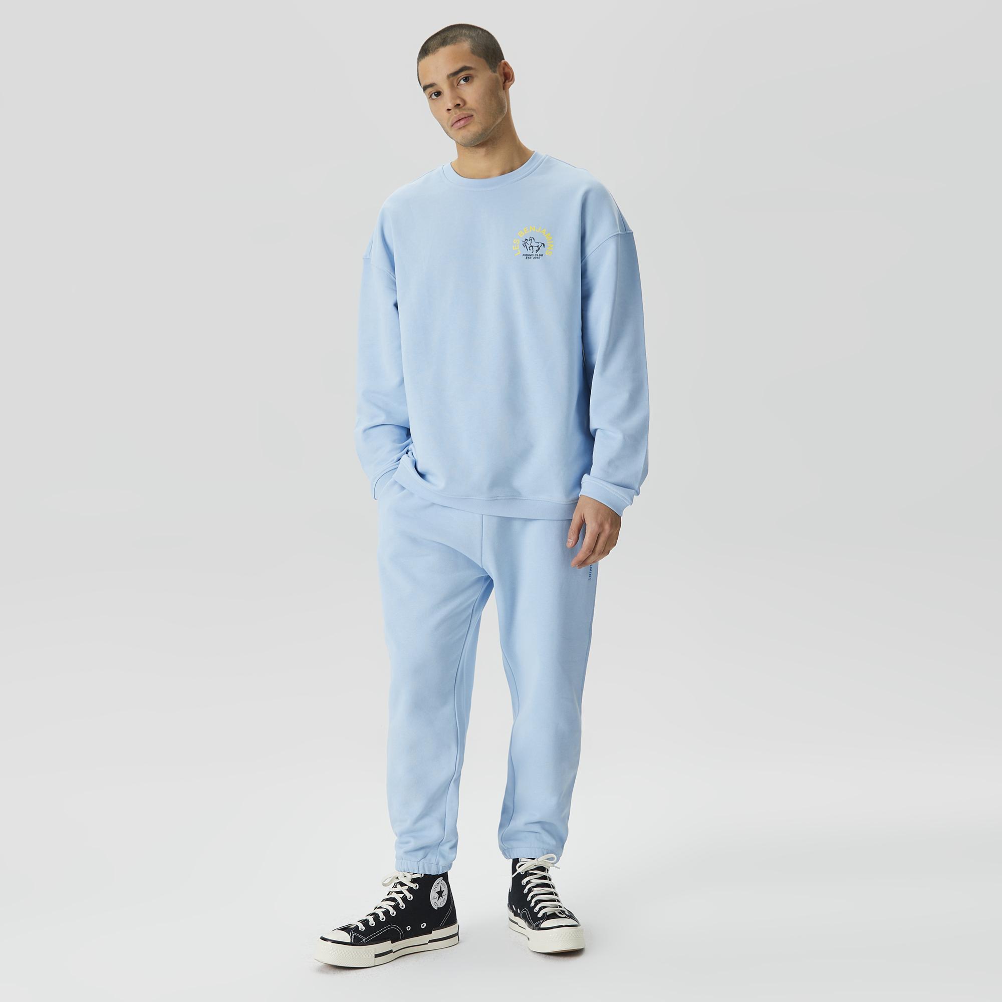 Les Benjamins Essentials Erkek Mavi Eşofman Altı