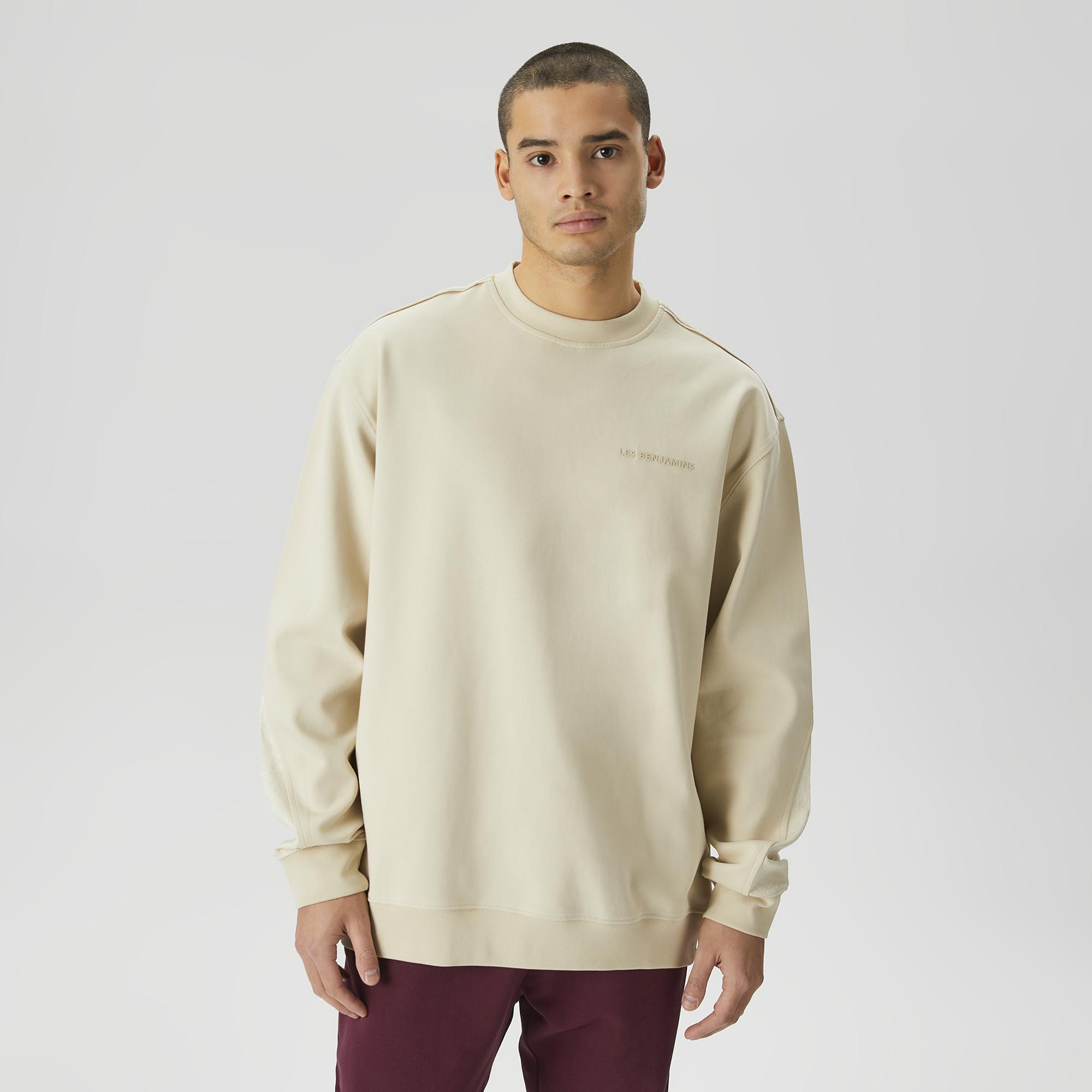 Les Benjamins Classics Erkek Krem Sweatshirt