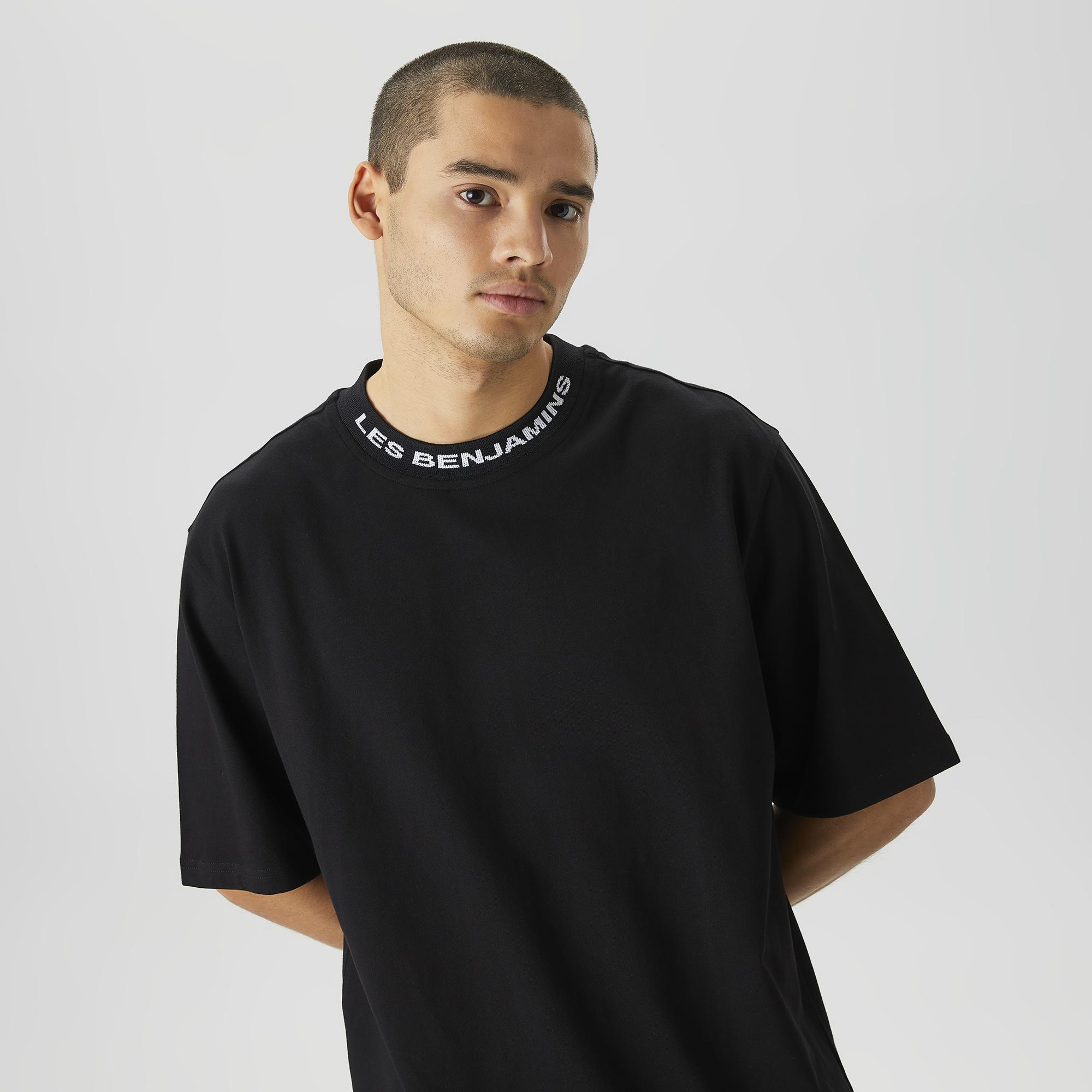 Les Benjamins 402 Erkek Siyah T-Shirt