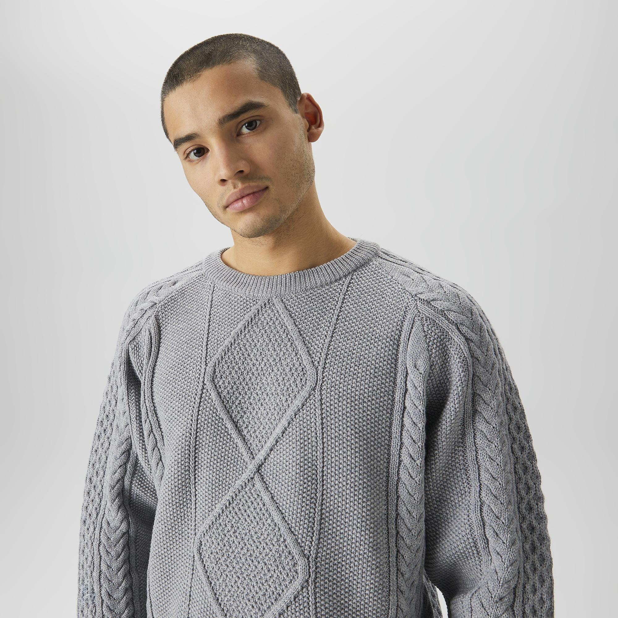 Les Benjamins Sweater 401 Unisex Gri Kazak