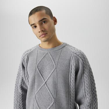  Les Benjamins Classics Erkek Gri Kazak