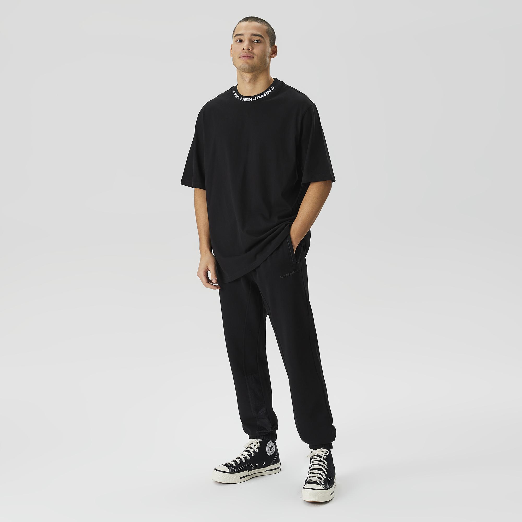 Les Benjamins 402 Erkek Siyah T-Shirt