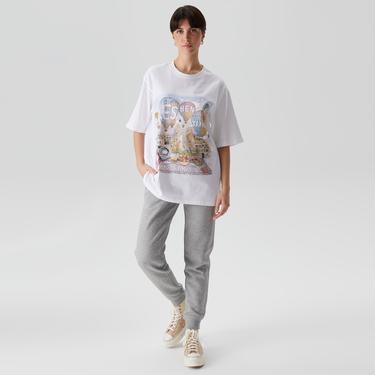  Converse Go-To All Star Patch Standard Fit Fleece Unisex Gri Eşofman Altı