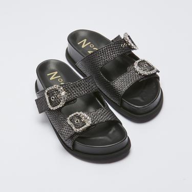  No. 21 Fussbett Kadın Siyah Terlik