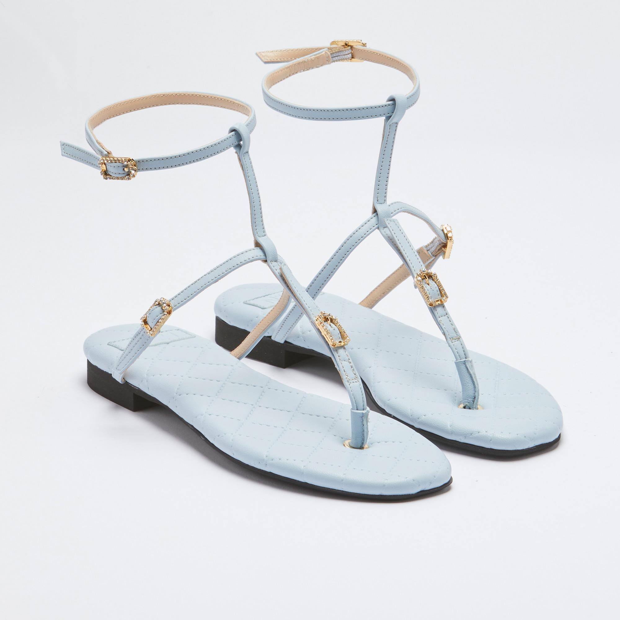 No. 21 Kadın Mavi Sandalet