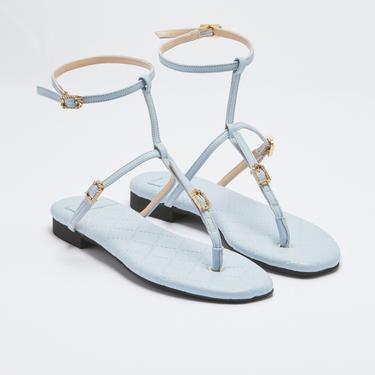  No. 21 Kadın Mavi Sandalet