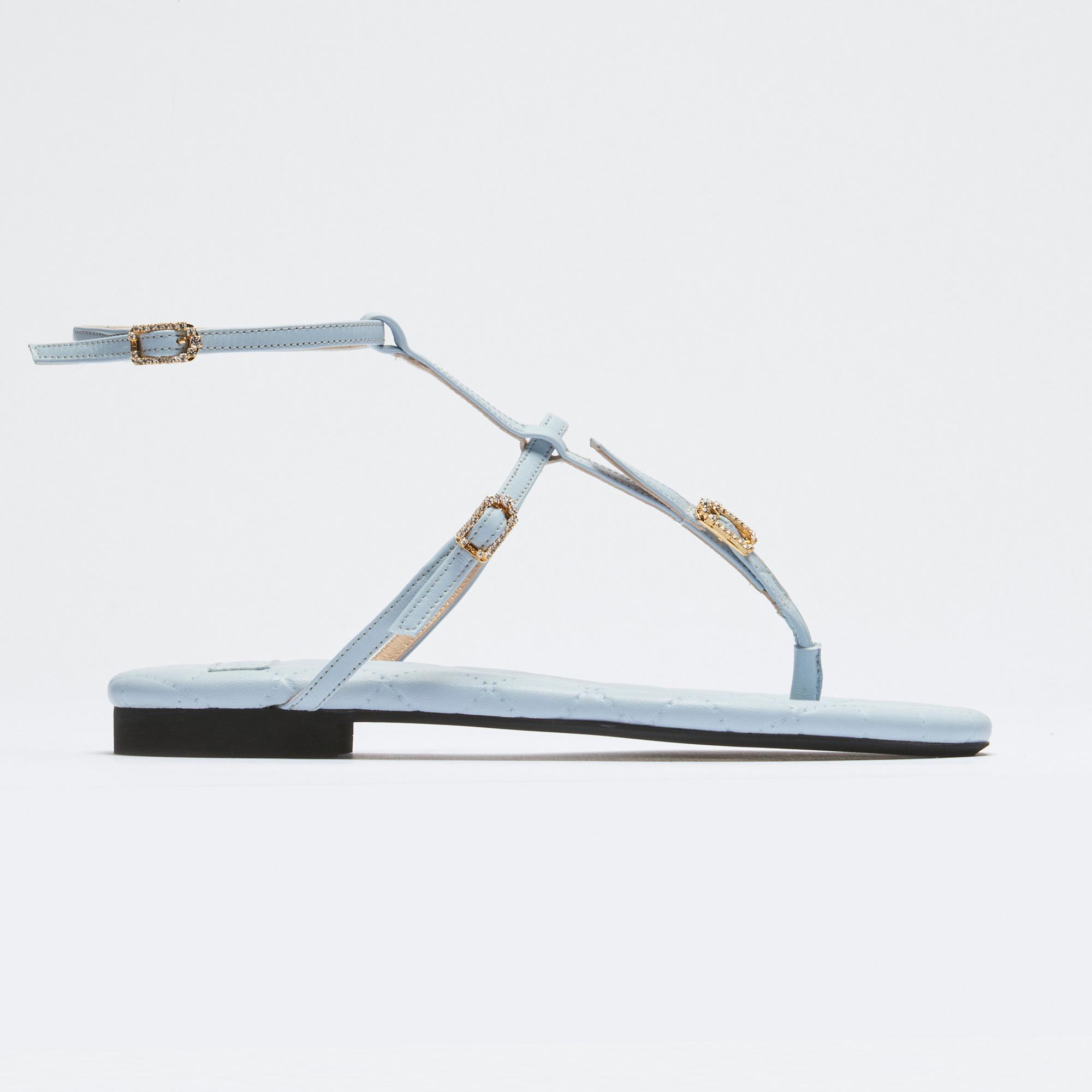 No. 21 Kadın Mavi Sandalet