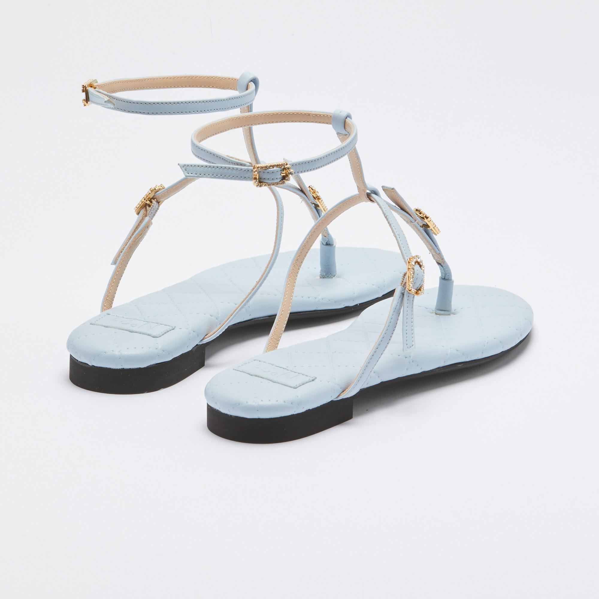 No. 21 Kadın Mavi Sandalet