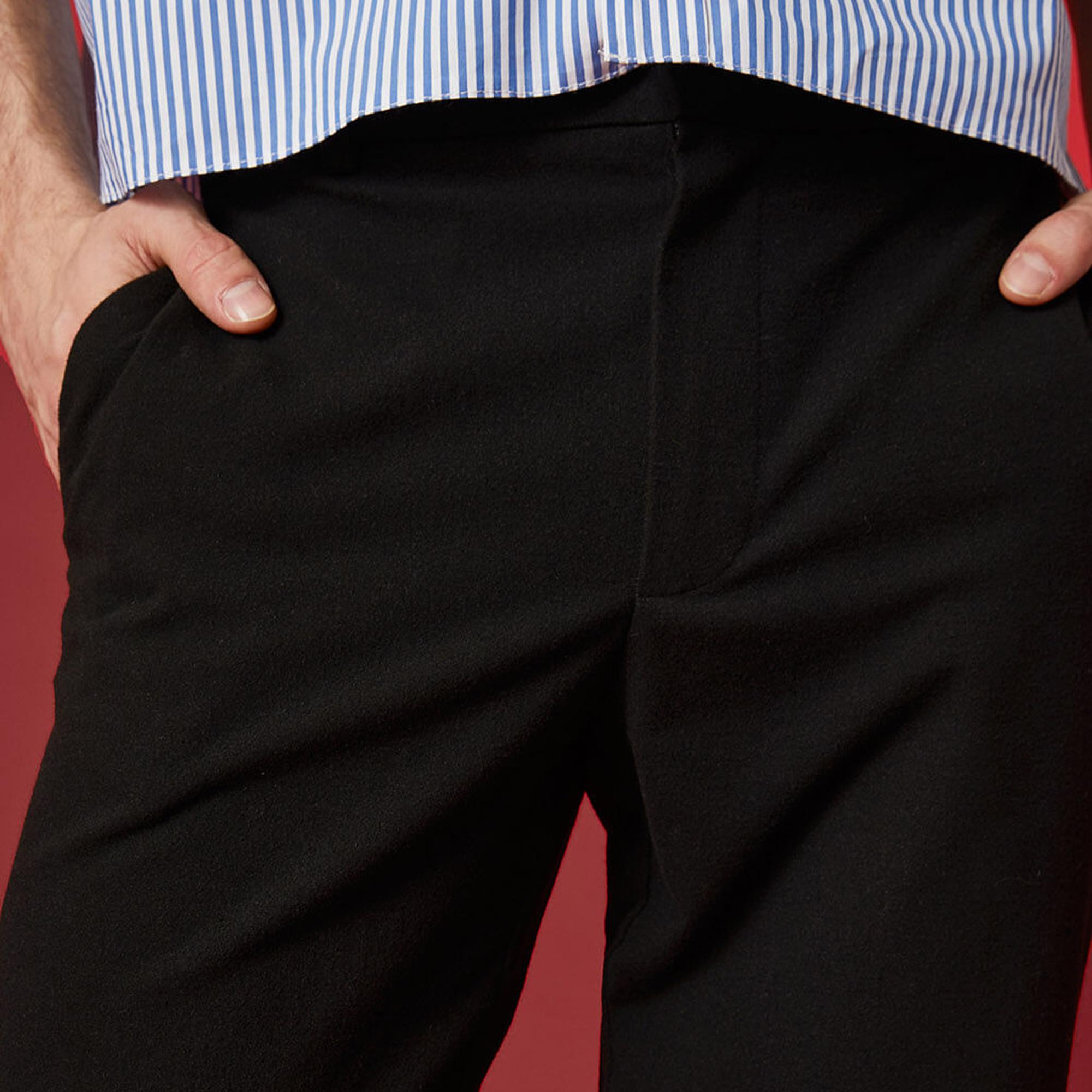 Double Paça Slim Pantolon