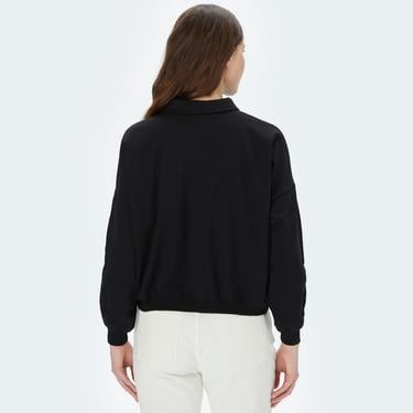  Nautica Kadın Siyah Oversize Sweatshirt
