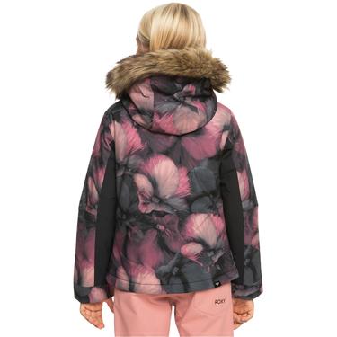  Roxy Jet Ski Kız Çocuk Siyah Snowboard Ceketi