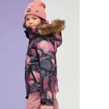  Roxy Jet Ski Kız Çocuk Siyah Snowboard Ceketi