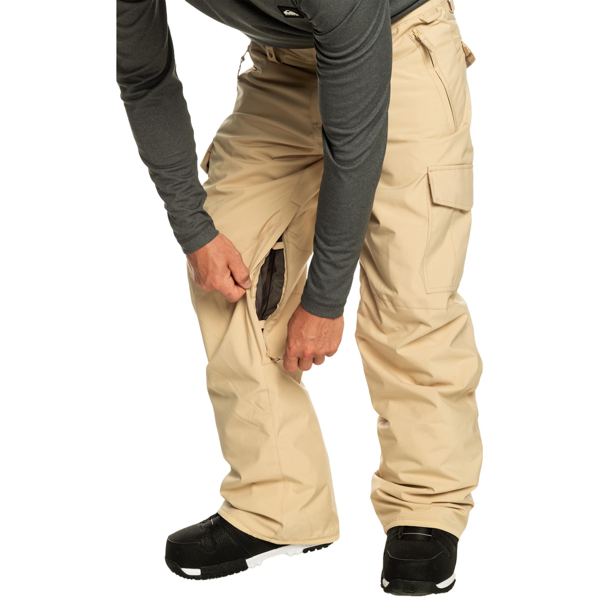Quiksilver Porter Pt Erkek Bej Snowboard Pantolonu
