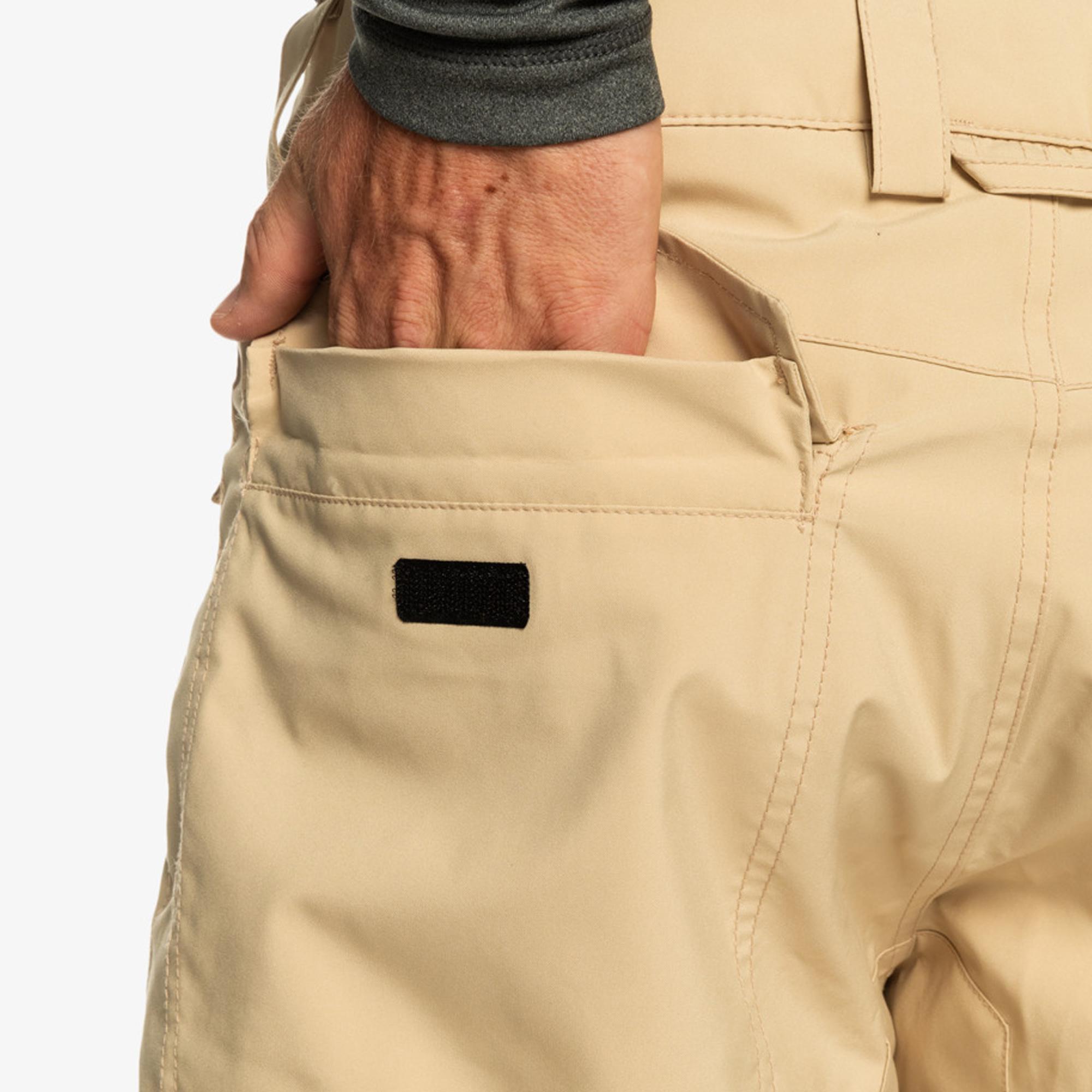 Quiksilver Porter Pt Erkek Bej Snowboard Pantolonu