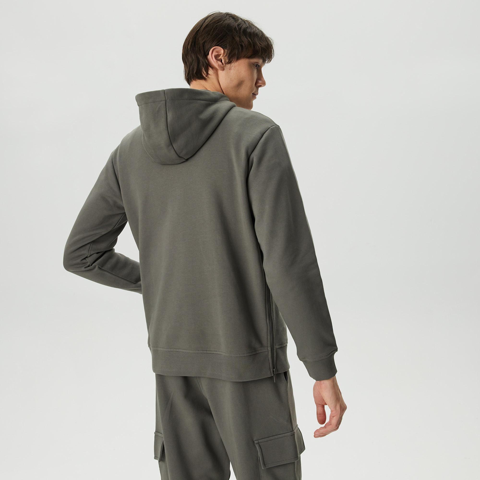 UNITED4 Classic Erkek Gri Hoodie