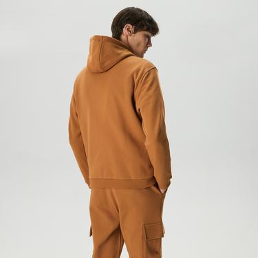  UNITED4 Classic Erkek Kahverengi Hoodie