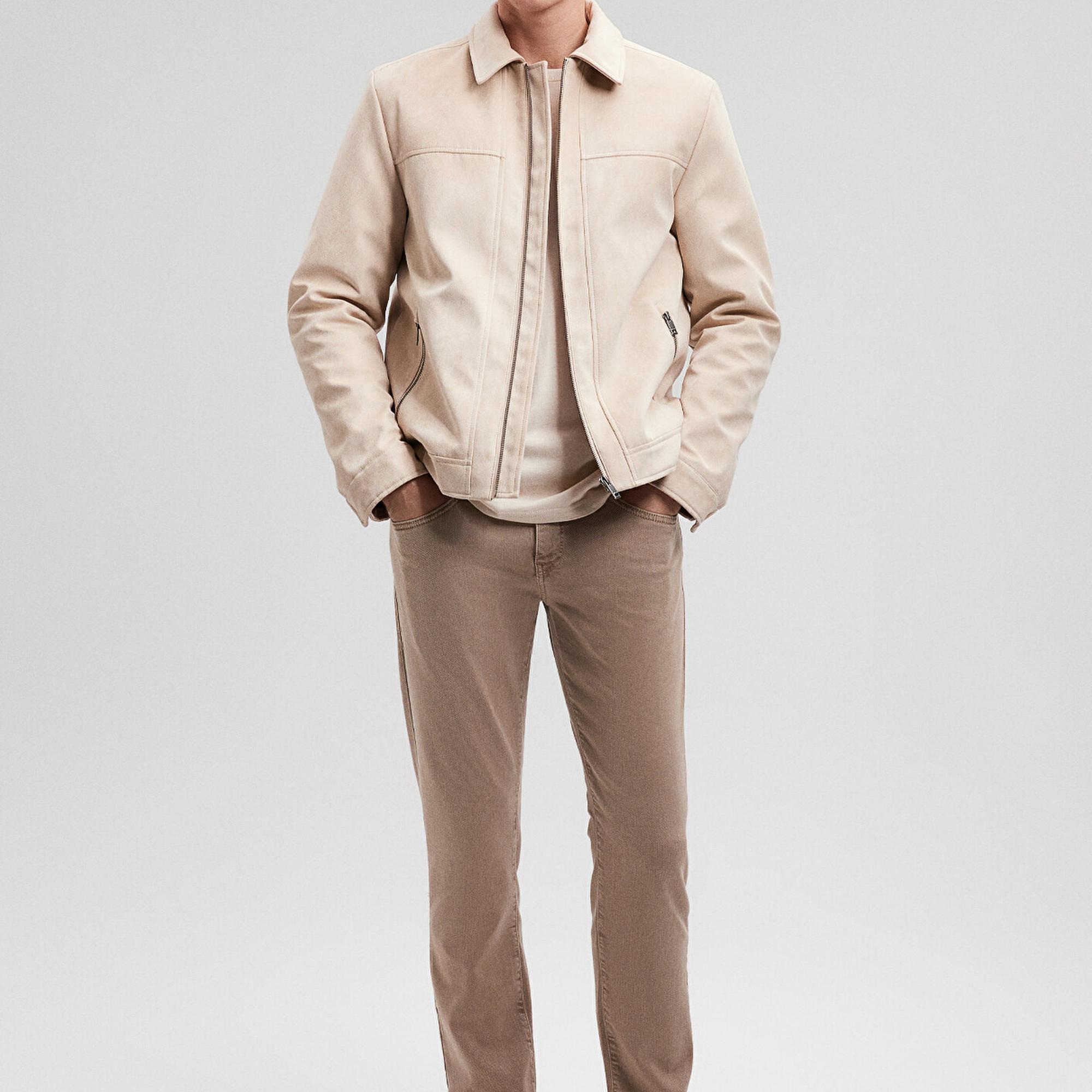 Mavi Marcus Bej Comfort Gabardin Pantolon 0035186566