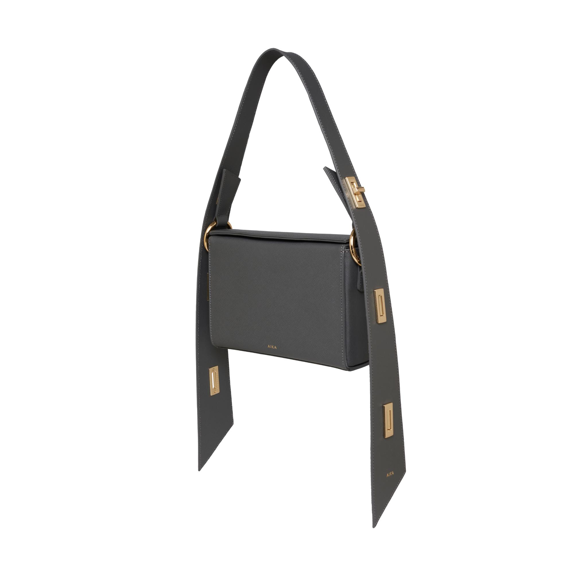 AIKA Deri İstanbul Çanta Gri