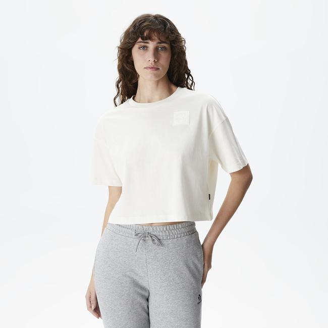  Converse Chuck Taylor Embro Boxy Kadın Beyaz T-Shirt