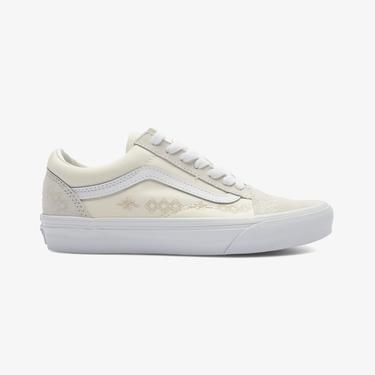  Vans Old Skool Kadın Krem Sneaker