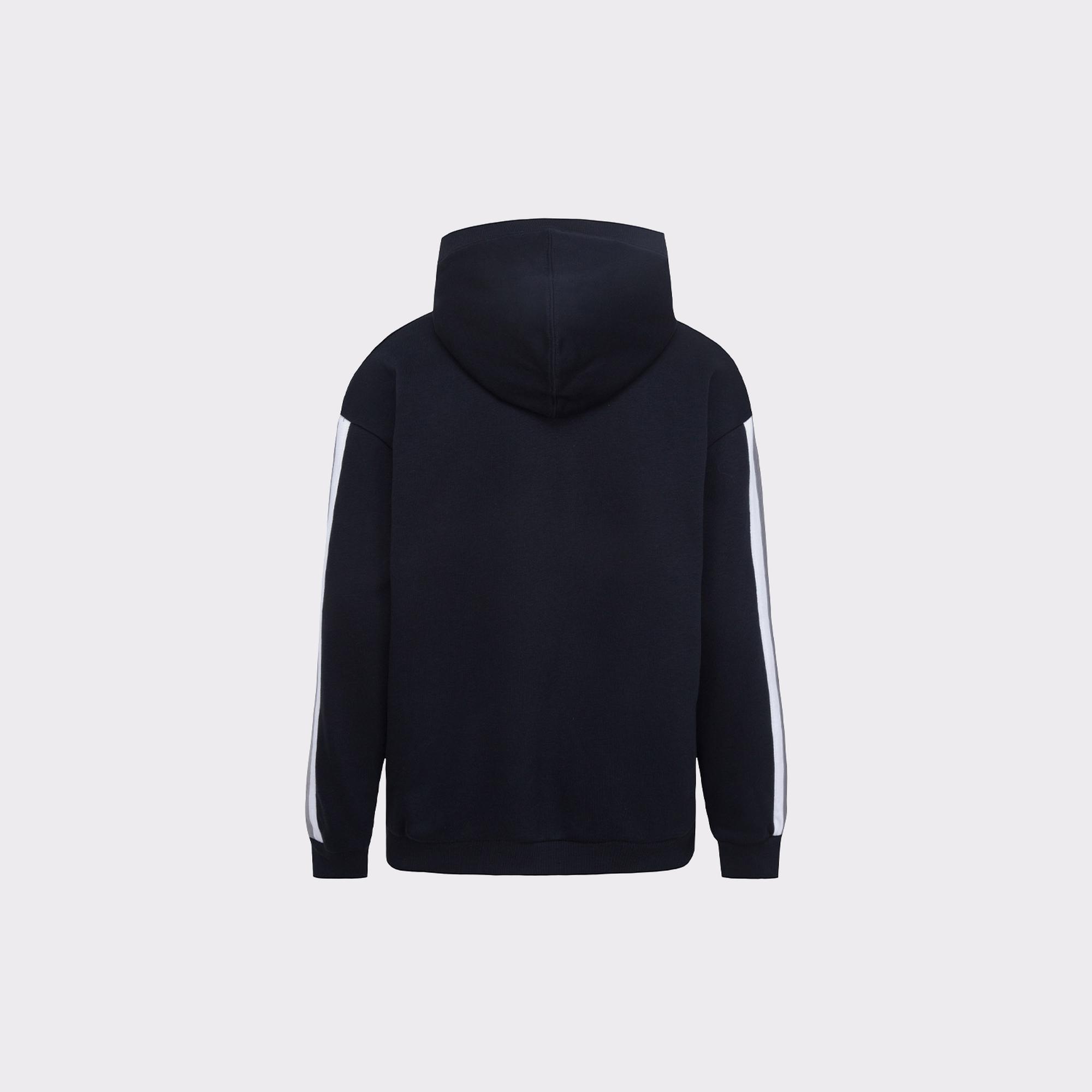 Converse Rec Club Ft Stripe Pullover Çocuk Siyah Hoodie