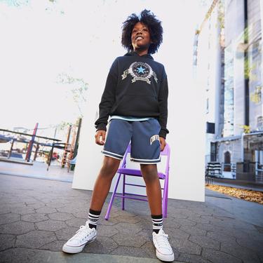  Converse Rec Club Ft Stripe Pullover Çocuk Siyah Hoodie