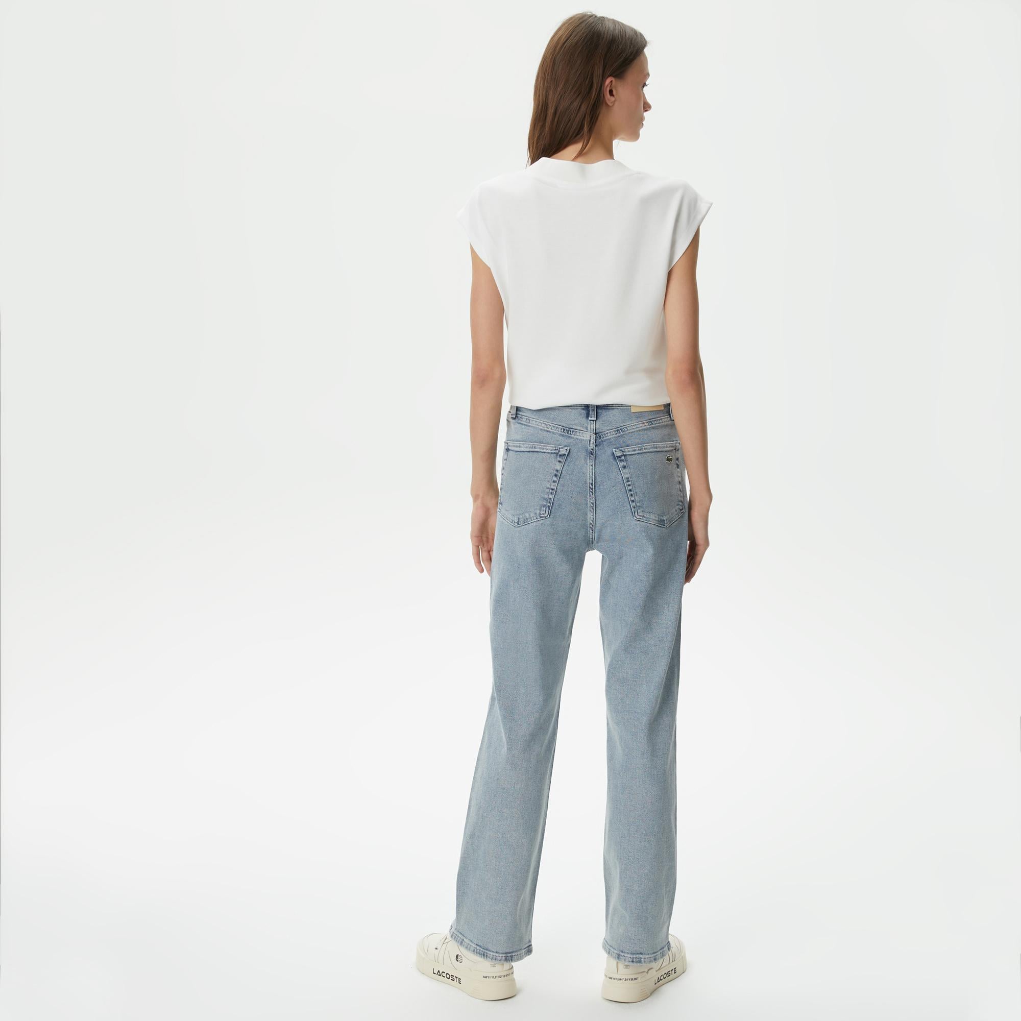 Kadın Straight Fit Mavi Jean Pantolon