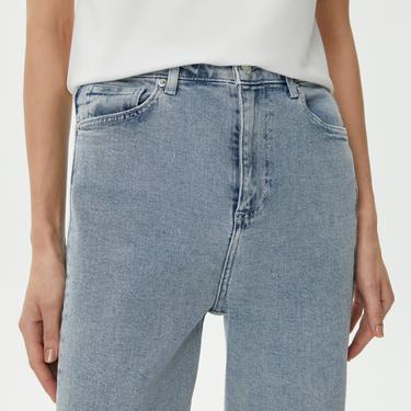  Kadın Straight Fit Mavi Jean Pantolon