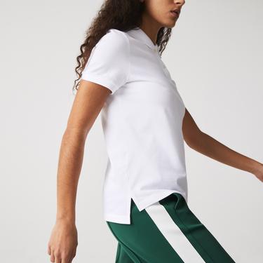  Lacoste Kadın Regular Fit Beyaz Polo