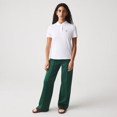  Lacoste Kadın Regular Fit Beyaz Polo