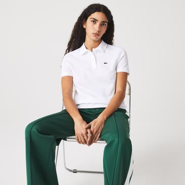  Lacoste Kadın Regular Fit Beyaz Polo