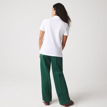  Lacoste Kadın Regular Fit Beyaz Polo