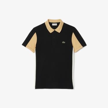  Lacoste Erkek Regular Fit Renk Bloklu Siyah Polo