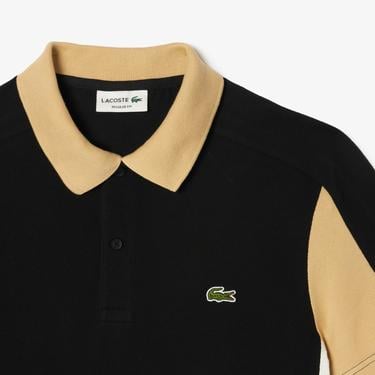  Lacoste Erkek Regular Fit Renk Bloklu Siyah Polo