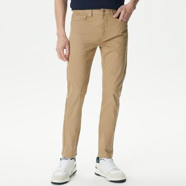  Erkek Slim Fit Bej Pantolon