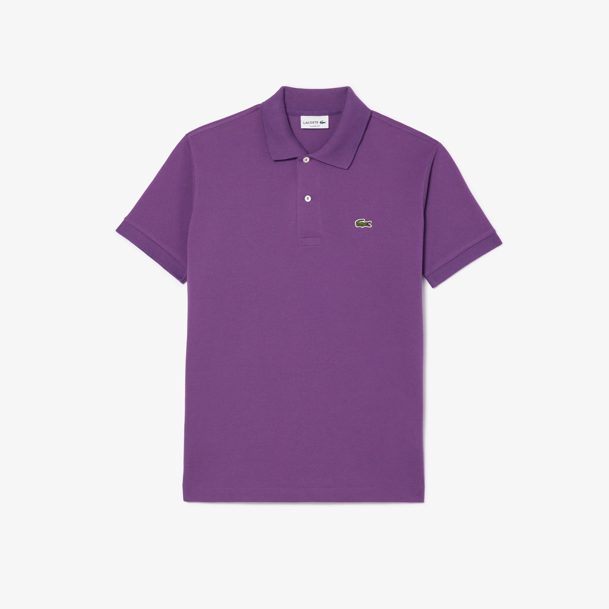 L.12.12 Erkek Classic Fit Mor Polo