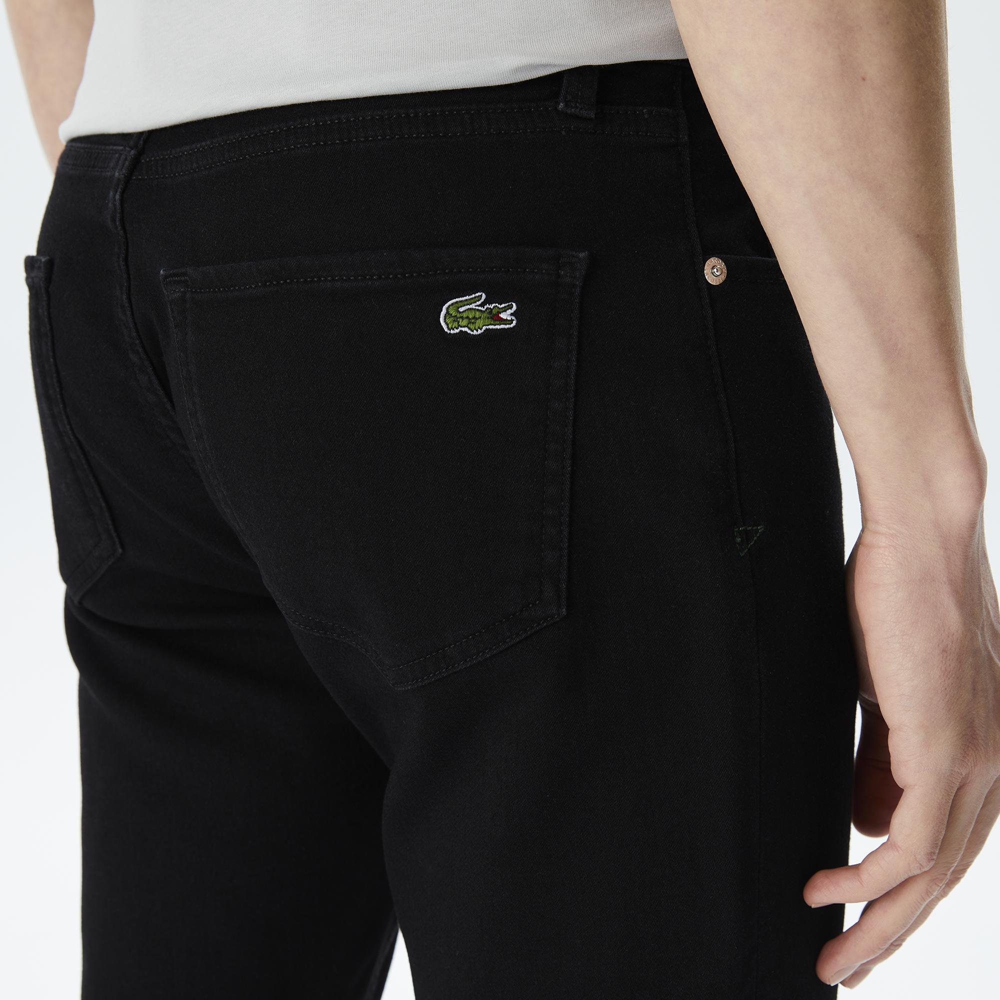 Erkek Slim Fit Siyah Jean Pantolon