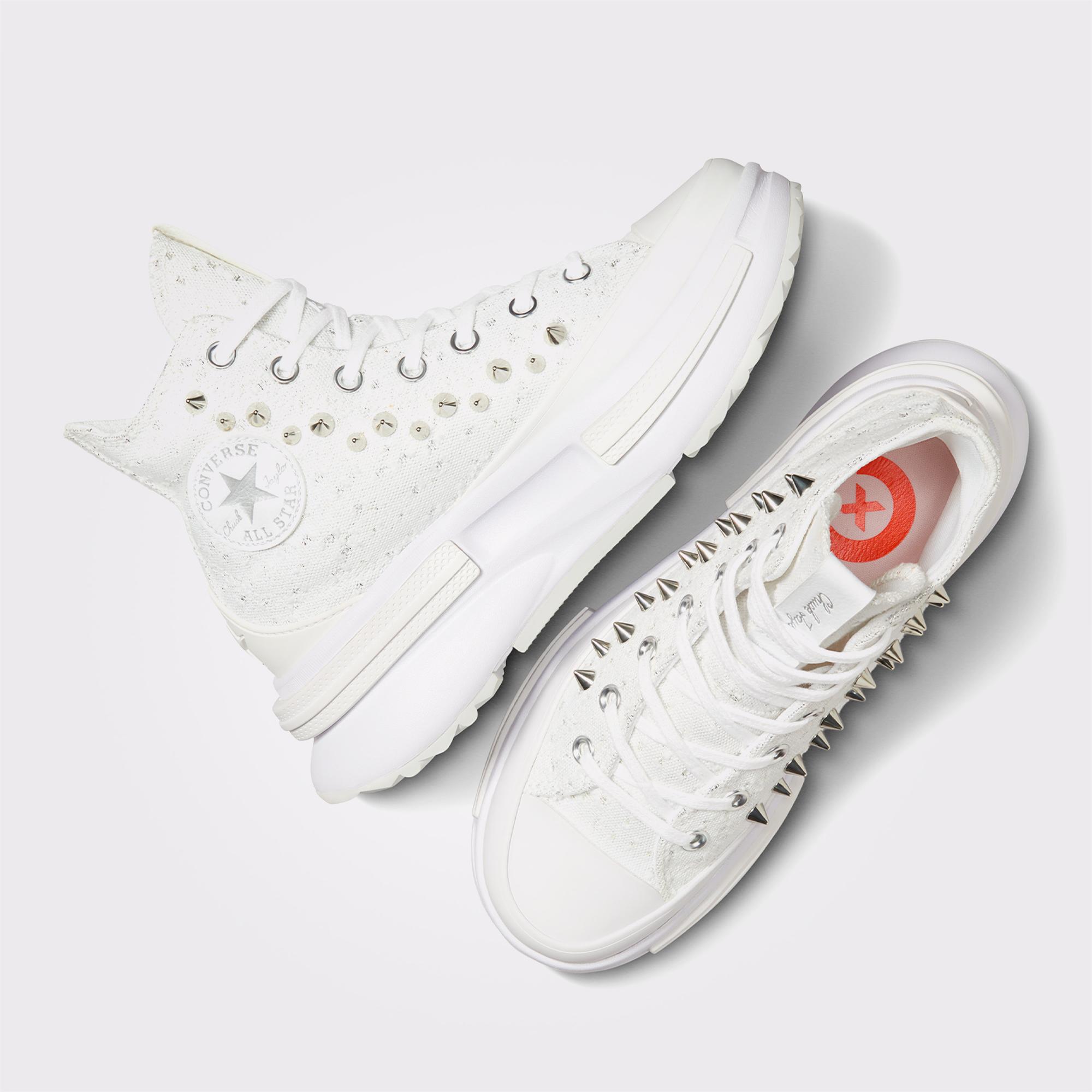 Converse Run Star Legacy CX Platform Studded Unisex Beyaz Sneaker