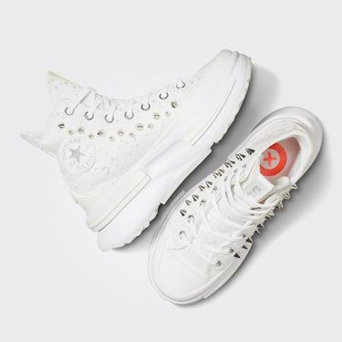  Converse Run Star Legacy CX Platform Studded Unisex Beyaz Sneaker