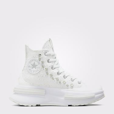  Converse Run Star Legacy CX Platform Studded Unisex Beyaz Sneaker
