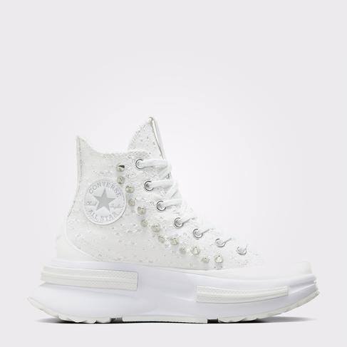  Converse Run Star Legacy CX Platform Studded Unisex Beyaz Sneaker