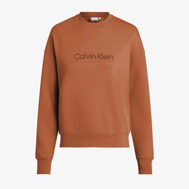  Calvin Klein Premium Essentials Kadın Kahverengi Sweatshirt