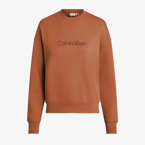  Calvin Klein Premium Essentials Kadın Kahverengi Sweatshirt