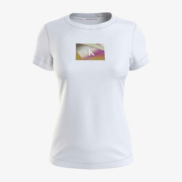  Calvin Klein Kadın Beyaz Tshirt