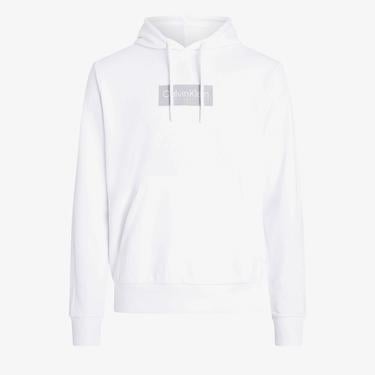  Calvin Klein Seasonal Logo Erkek Beyaz Sweatshirt