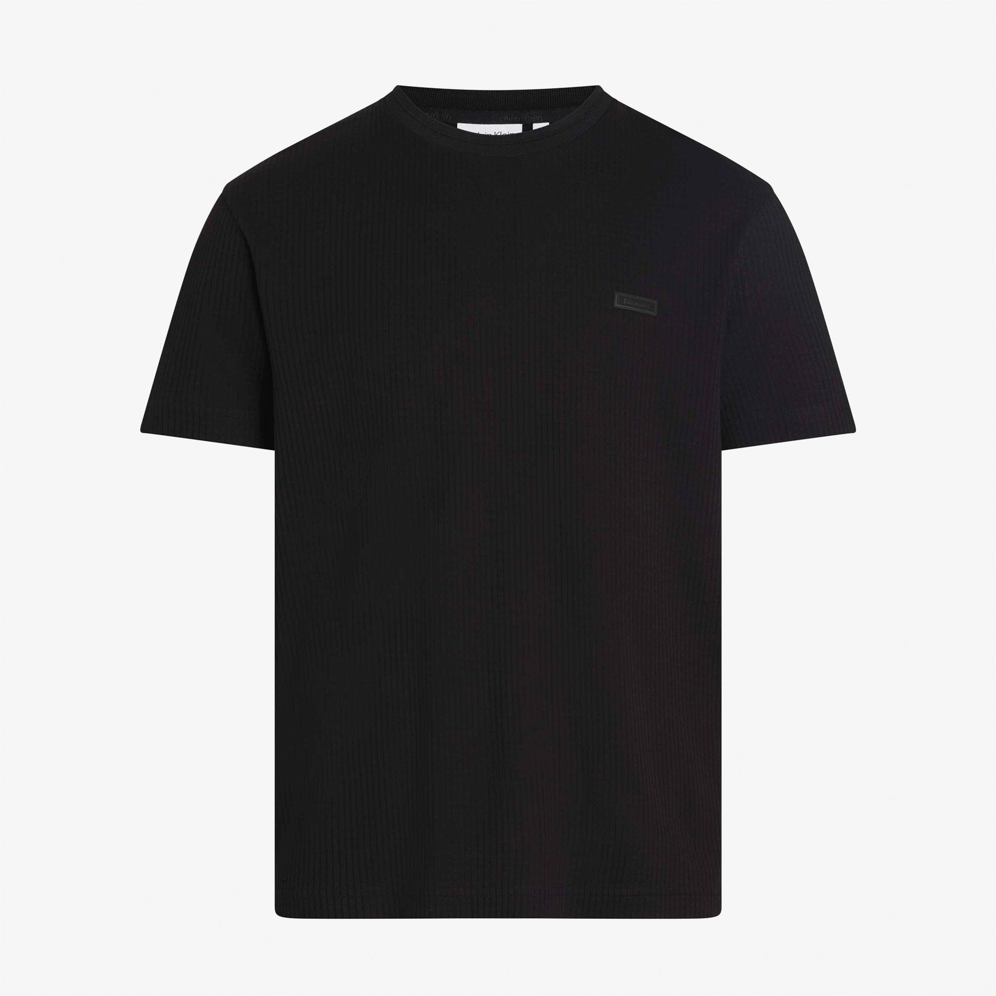 Calvin Klein Textures Erkek Siyah T-Shirt